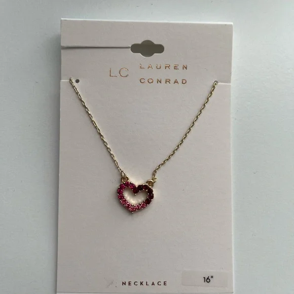 LC Lauren Conrad Jewelry Lc Lauren Conrad Red Heart Necklace
